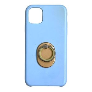CYLO Pale Blue iPhoneXR Silicone Case & Ring Stand
